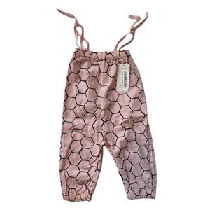 Picnik Girl's Pants Pink Patterned One-Piece Baby Size 6 Months NWT Orig.$50